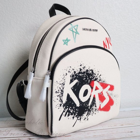 NWT Michael Kors Abbey Backpack with Graffiti - Picture 4 of 10